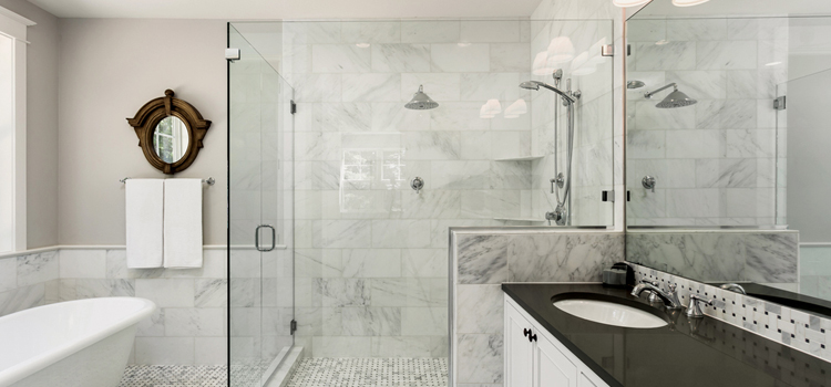 bathroom shower door installation in Hidden Valley Lake