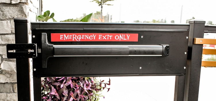 emergency push bar installation in Hidden Valley Lake